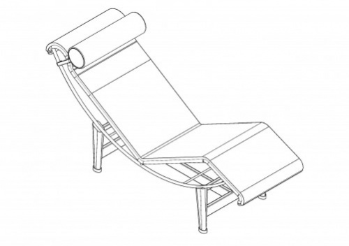You are currently viewing فایل اتوکد آبجکت صندلی راحتی شزلون (Chaise Longue)
