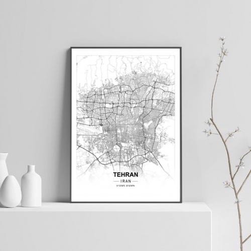 You are currently viewing طرح پوستر نقشه خیابان های شهر تهران در فرمت pdf