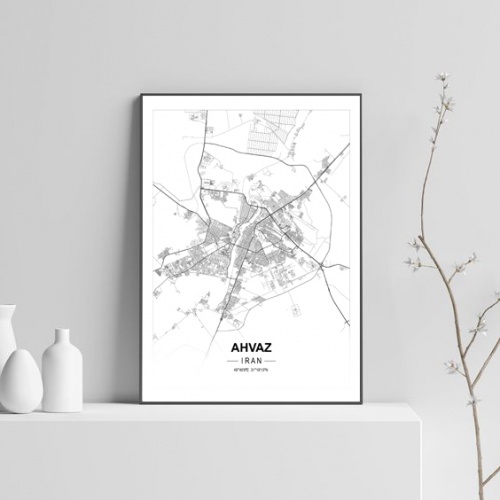 You are currently viewing پوستر نقشه مدرن شهر اهواز در فرمت pdf