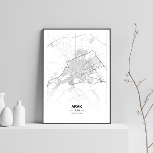 You are currently viewing پوستر نقشه مدرن شهر اراک در فرمت pdf