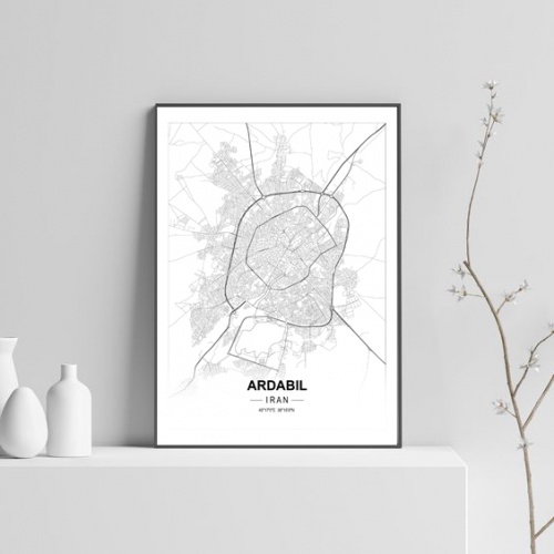 You are currently viewing پوستر نقشه مدرن شهر اردبیل در فرمت pdf