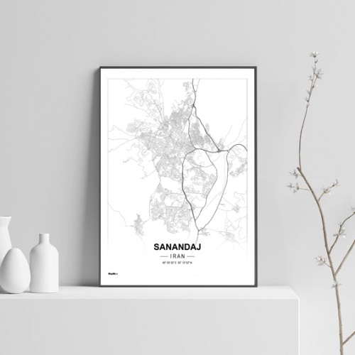 You are currently viewing پوستر نقشه مدرن شهر سنندج در فرمت pdf