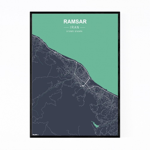 You are currently viewing پوستر نقشه مدرن شهر رامسر در فرمت pdf