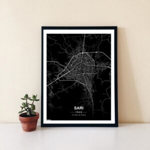 Read more about the article پوستر نقشه مدرن شهر ساری در فرمت pdf
