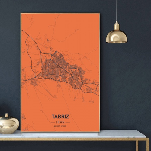 You are currently viewing پوستر نقشه مدرن شهر تبریز در فرمت عکس با کیفیت بالا