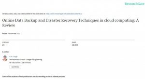 Read more about the article ترجمۀ مقاله Online Data Backup and Disaster Recovery Techniques in cloud computing: A Review ، بررسی تکنیک های پشتیبان گیری و بازیابی اطلاعات به صورت آنلاین در محاسبات ابری