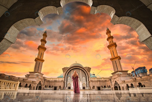 You are currently viewing عکس استوک اسلامی از نمای مسجد