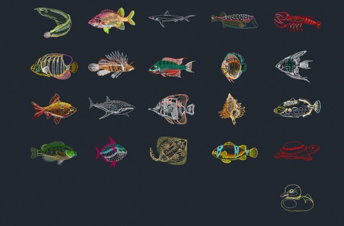 You are currently viewing فایل اتوکد آبجکت انواع ماهی و آبزیان دریایی