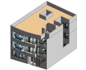 Read more about the article طرح مدل سه بعدی رویت ساختمان مسکونی سه طبقه مدرن