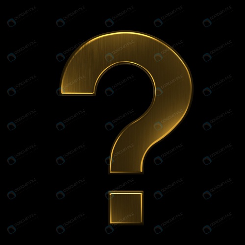 You are currently viewing استوک علامت سوال طلایی با سطح برس خورده