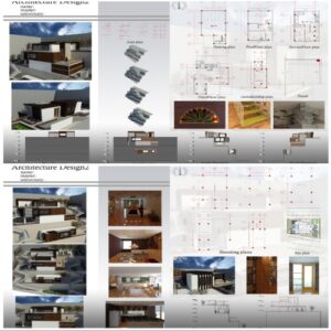 Read more about the article پروژه دانشجویی طراحی ویلا -طرح معماری2
