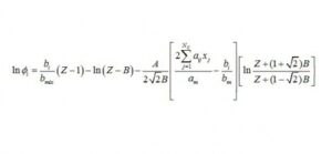 Read more about the article اثبات رابطه ضریب فوگاسیته (Fugacity Coefficient) اجزا مخلوط با معادلات حالت اس آر کی و پنگ رابینسون