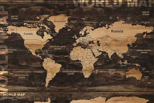 You are currently viewing دانلود نقشه جهان با جزئیات دارای بافت زمینه چوب مناسب چاپ برای تابلو دیواری