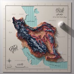 Read more about the article نقشه سه بعدی توپوگرافی ایران با کیفیت بالا در ابعاد بزرگ در قالب عکس