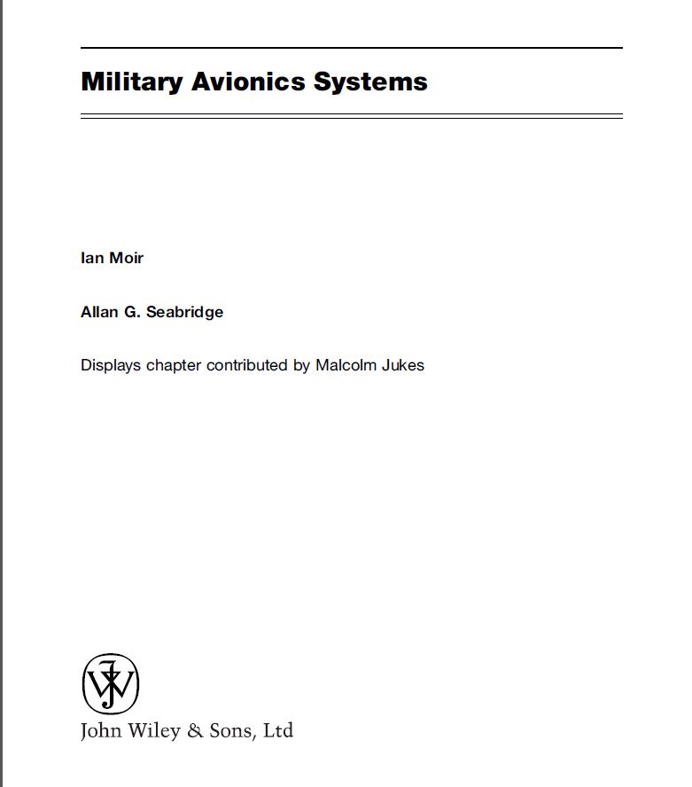 Read more about the article دانلود فایل Military Avionics Systems