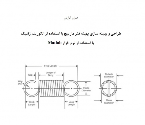 You are currently viewing طراحی و بهینه سازی بهینه فنر مارپیچ با استفاده از الگوریتم ژنتیک در متلب